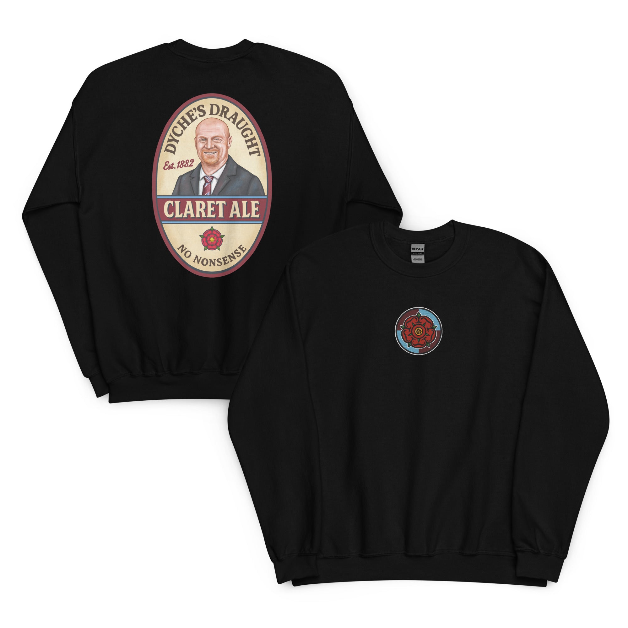 Sean Dyche Burnley Legend Claret Ale Beer Unisex Sweatshirt