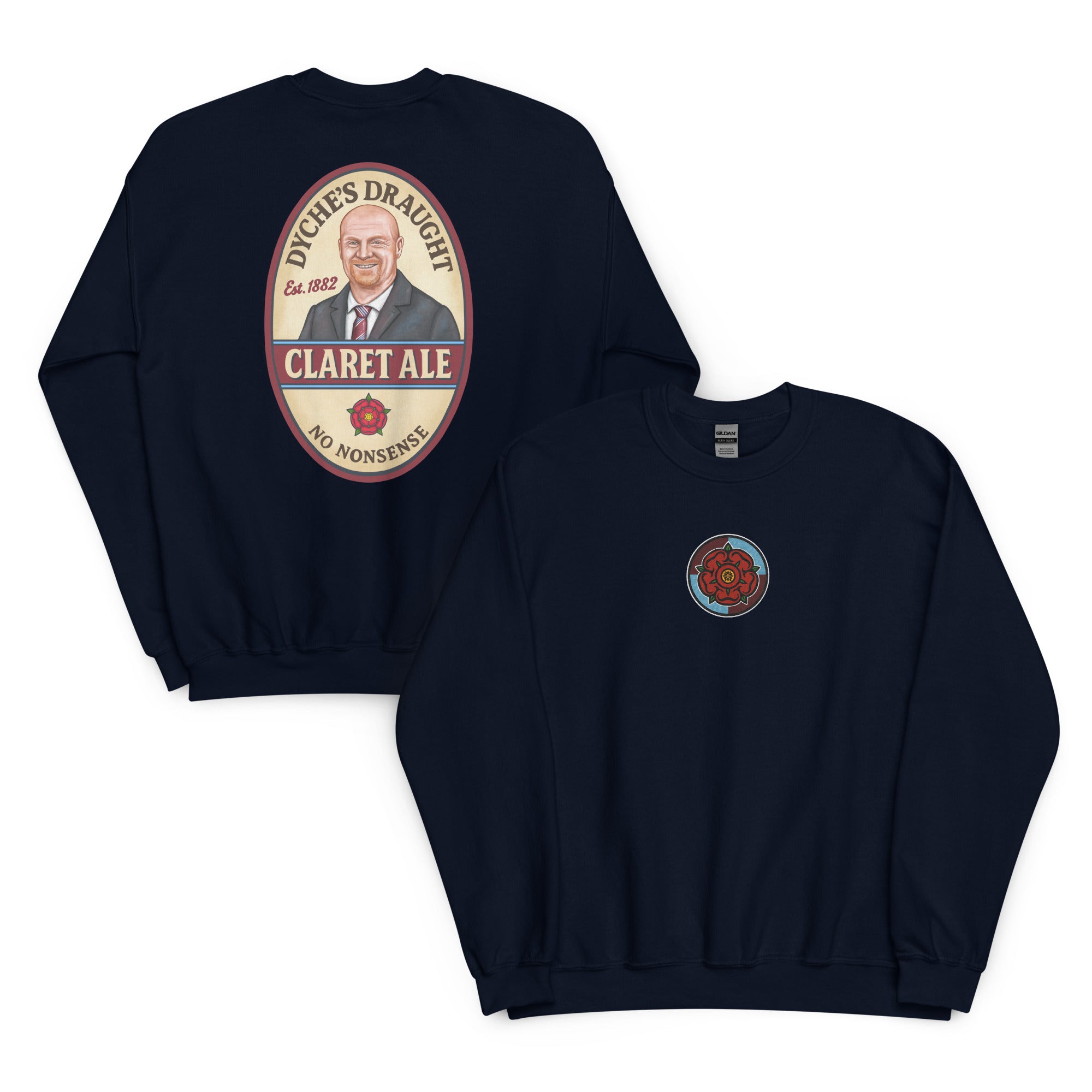 Sean Dyche Burnley Legend Claret Ale Beer Unisex Sweatshirt