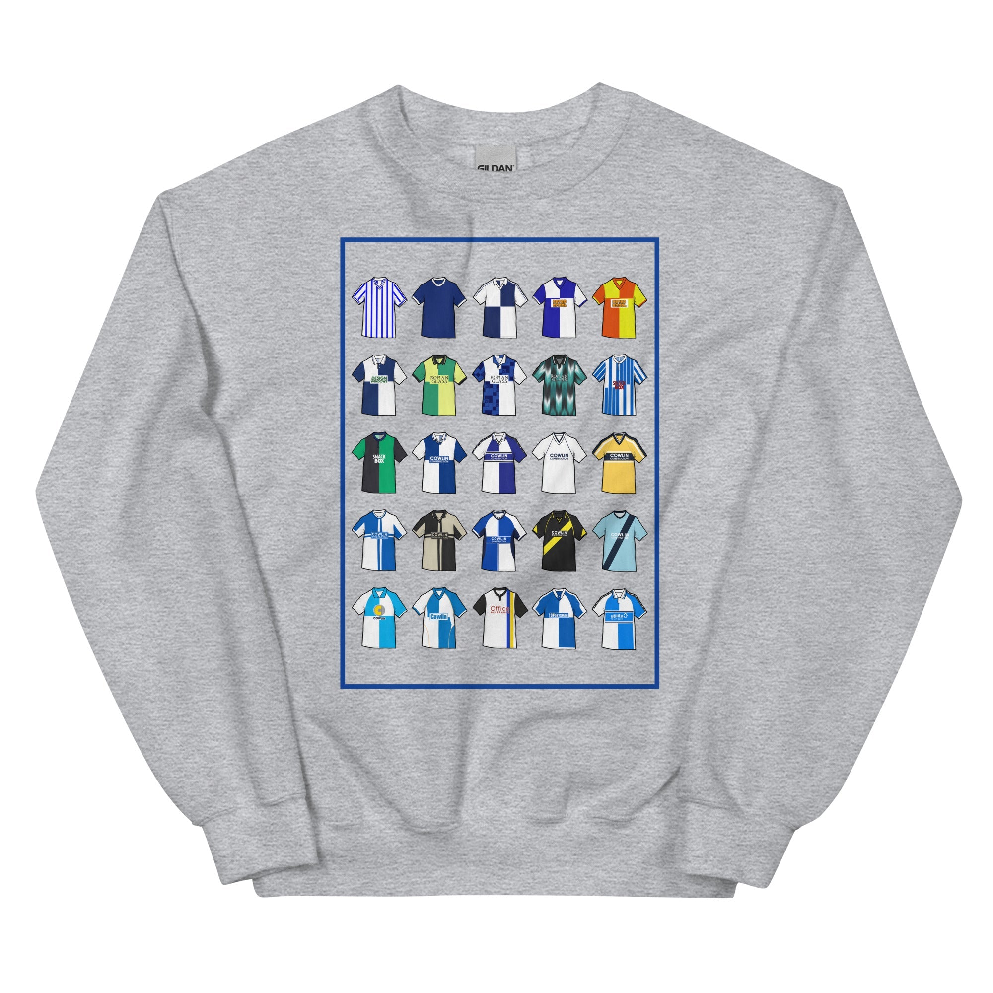 Bristol Rovers Classics Football Unisex Sweatshirt