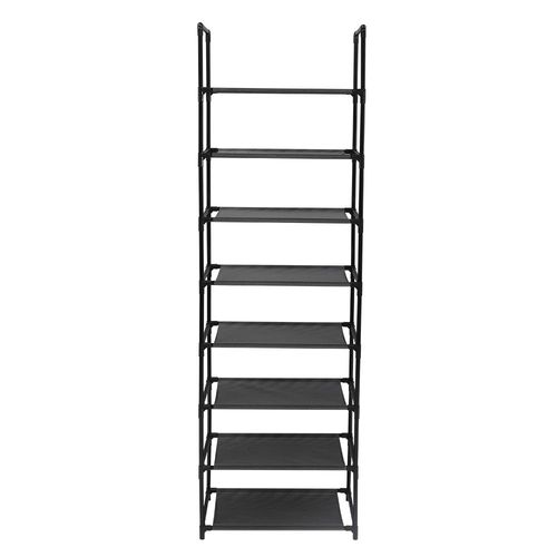 8 Tiers Shoe Rack Stainless Steel Frame Holds 16-20 Pairs Of Shoes