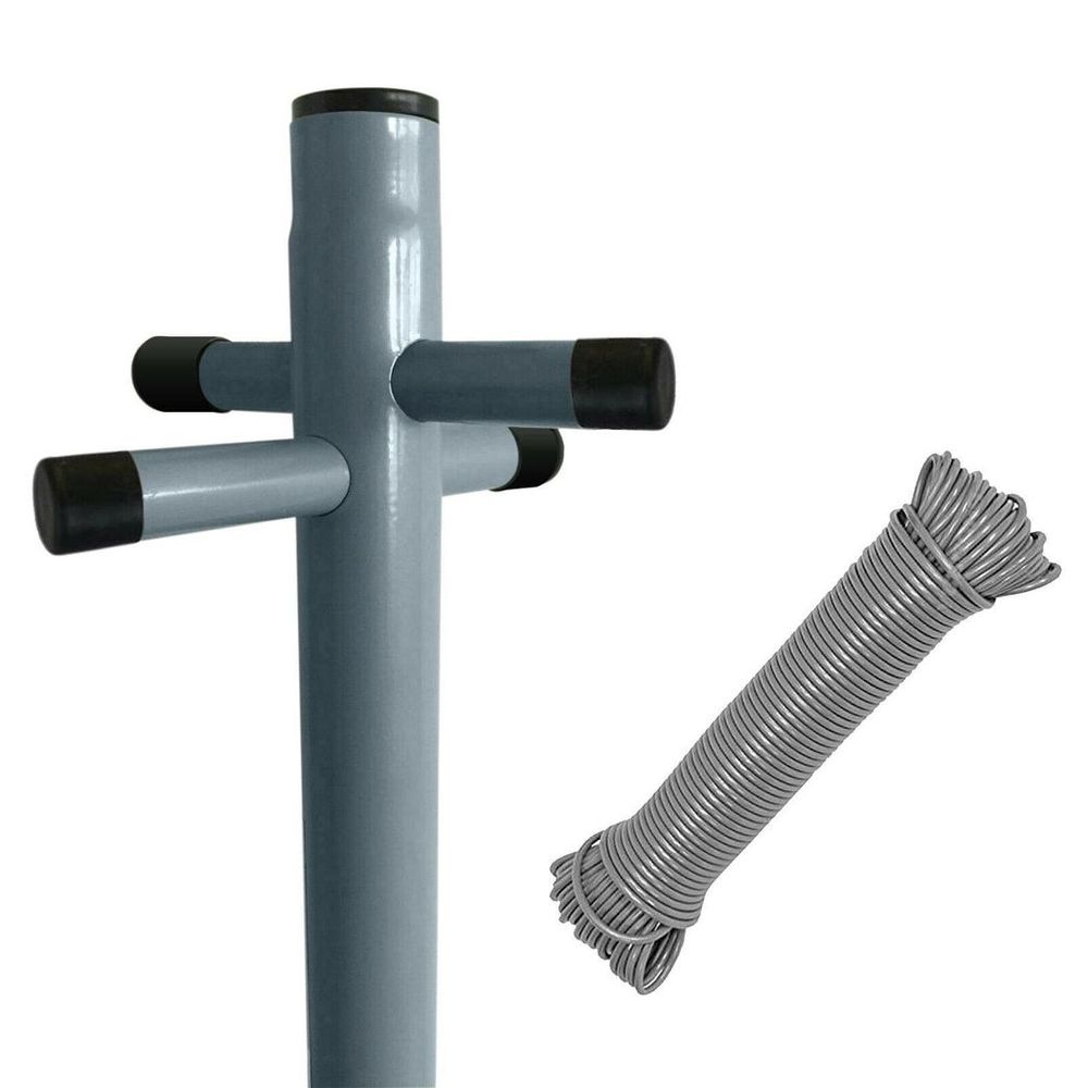 Premium Clothes Post 2.4m Overall Hight Heavy Duty Pole Washing Line Support
