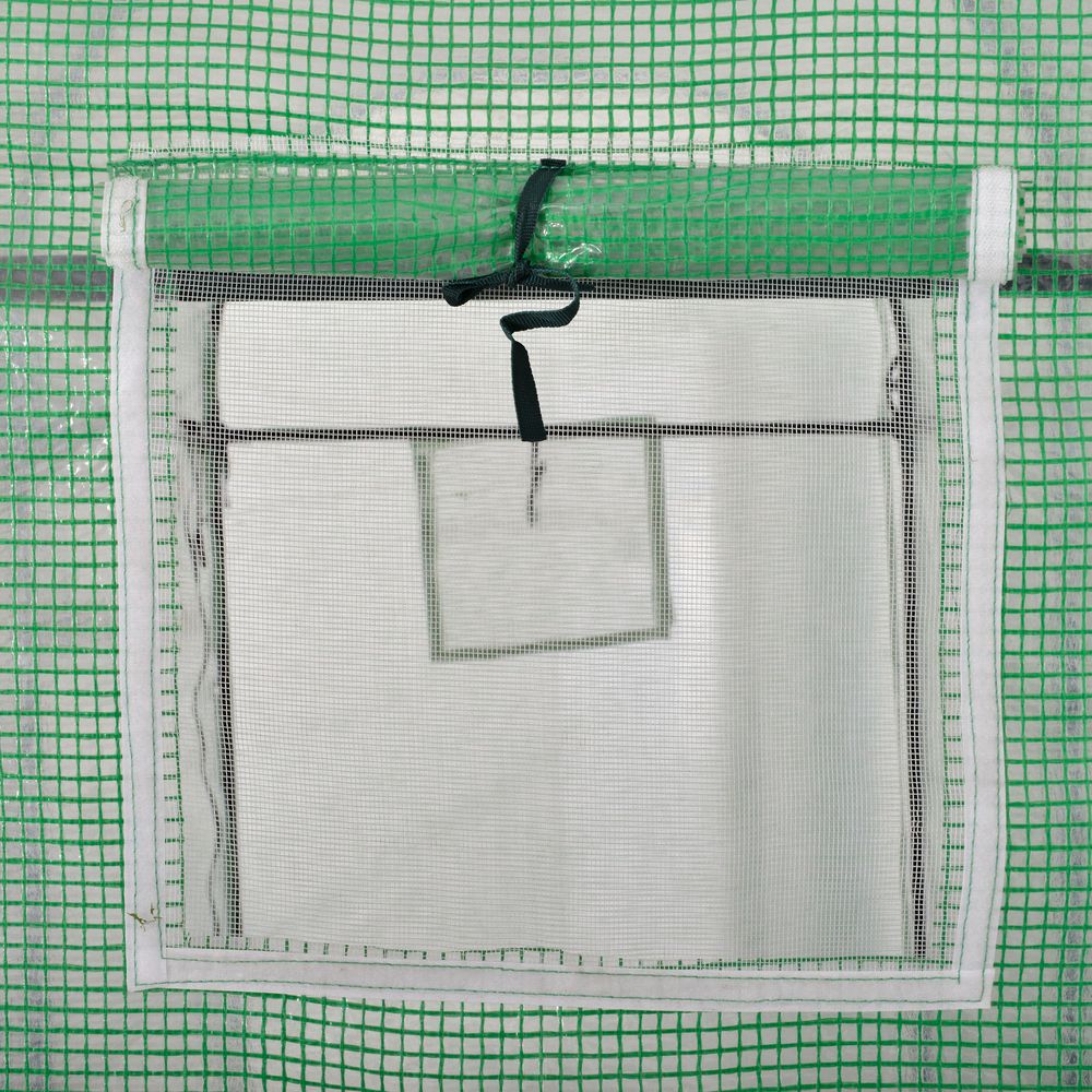 Plant Tomato Growth Greenhouse Double Doors & 4 Windows 3Lx1Wx2Hm