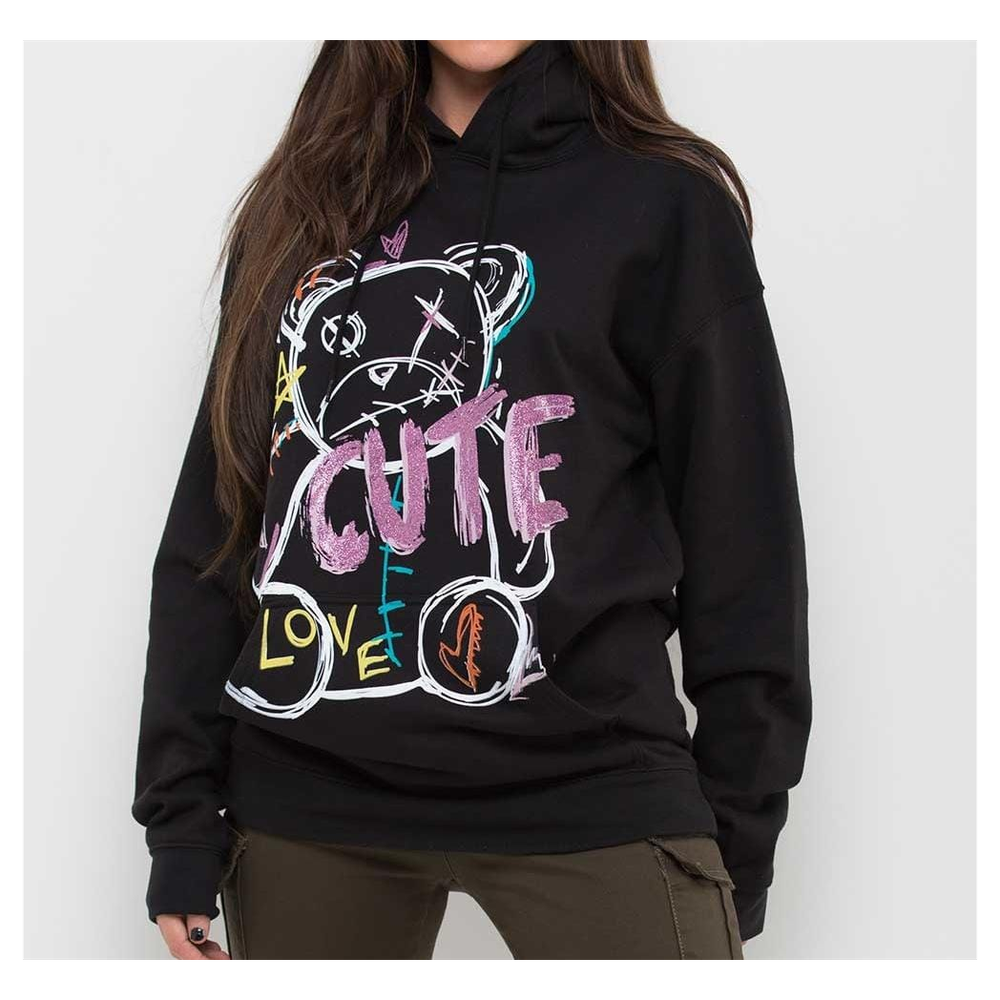 Ladies Oversized Hoodie With Cute Print