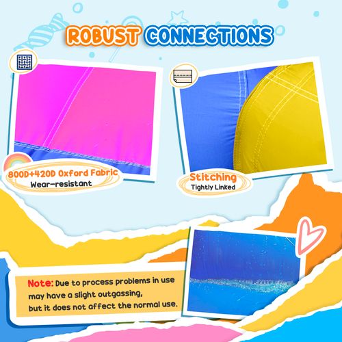 Outsunny 5 in 1 Bouncy Castle for Children with Blower, for Ages 3-8 Years