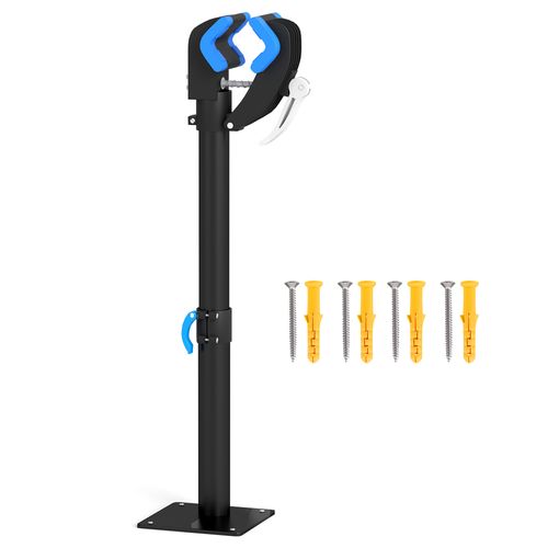 HOMCOM Bike Repair Stand, Wall Mount Bike Workstand w/ Adjustable Clamp