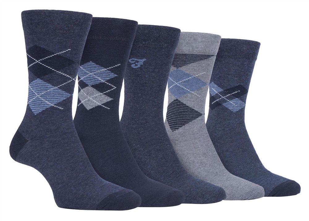 5 Pack Farah Classic Patterned Socks - FCS270