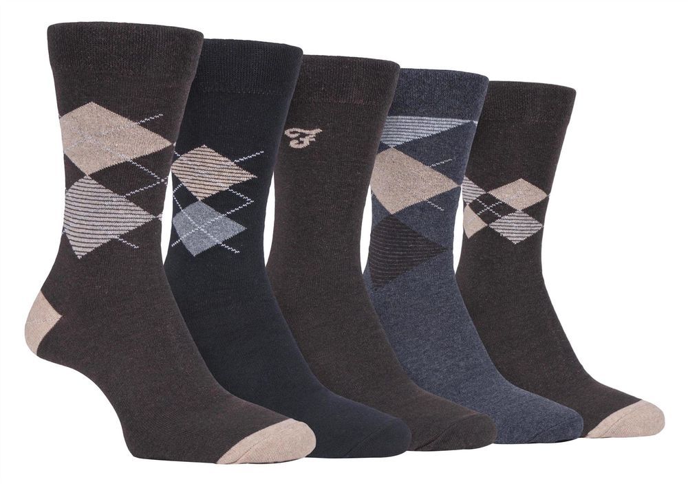 5 Pack Farah Classic Patterned Socks - FCS270