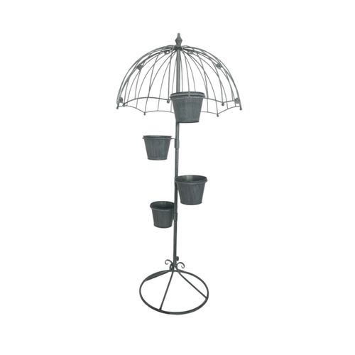130CM GREY METAL GARDEN PLANTER