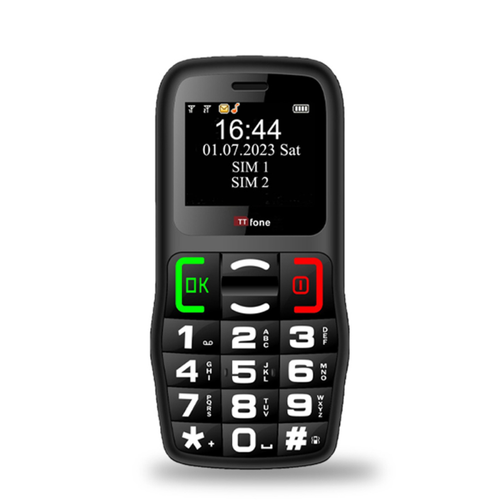 TTfone TT220 Big Button Mobile with Mains Charger, EE Pay As You Go