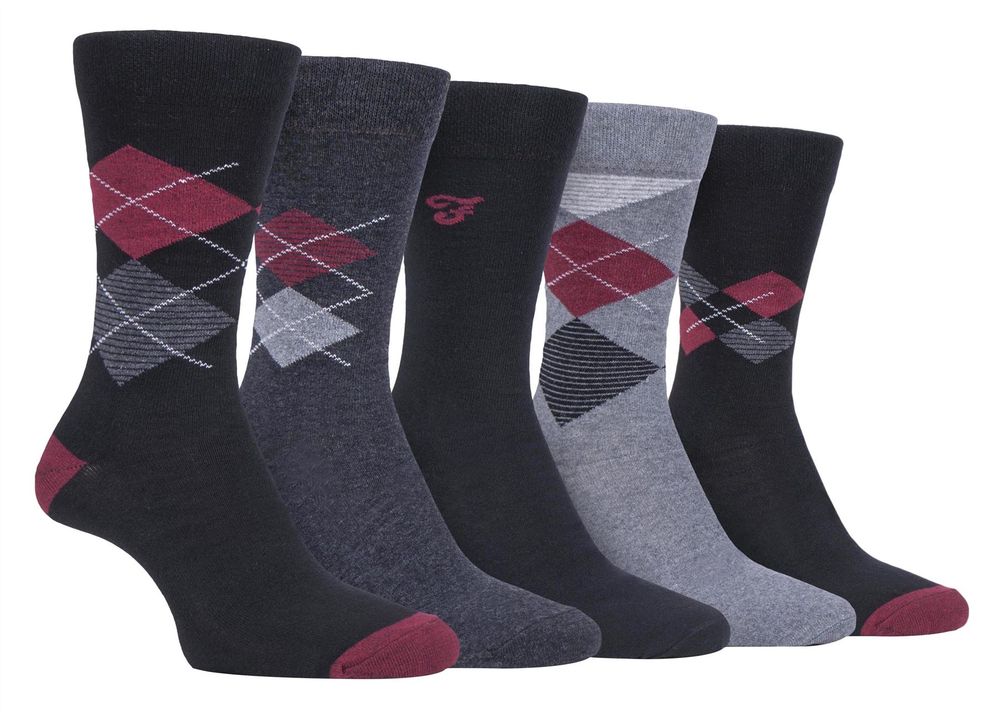 5 Pack Farah Classic Patterned Socks - FCS270