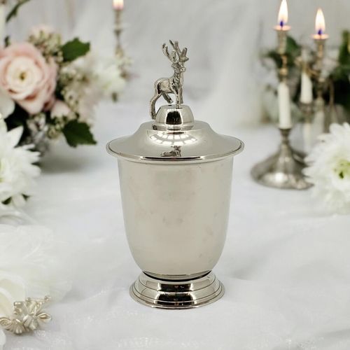 35CM NICKEL PLATED STAG WINE BUCKET