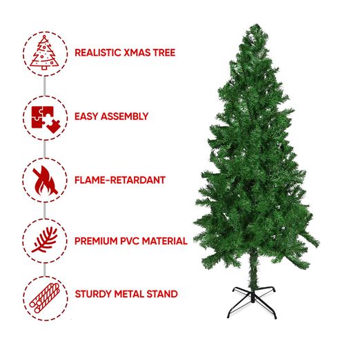 Christmas Tree Green Metal Stand - 6FT AS-11177