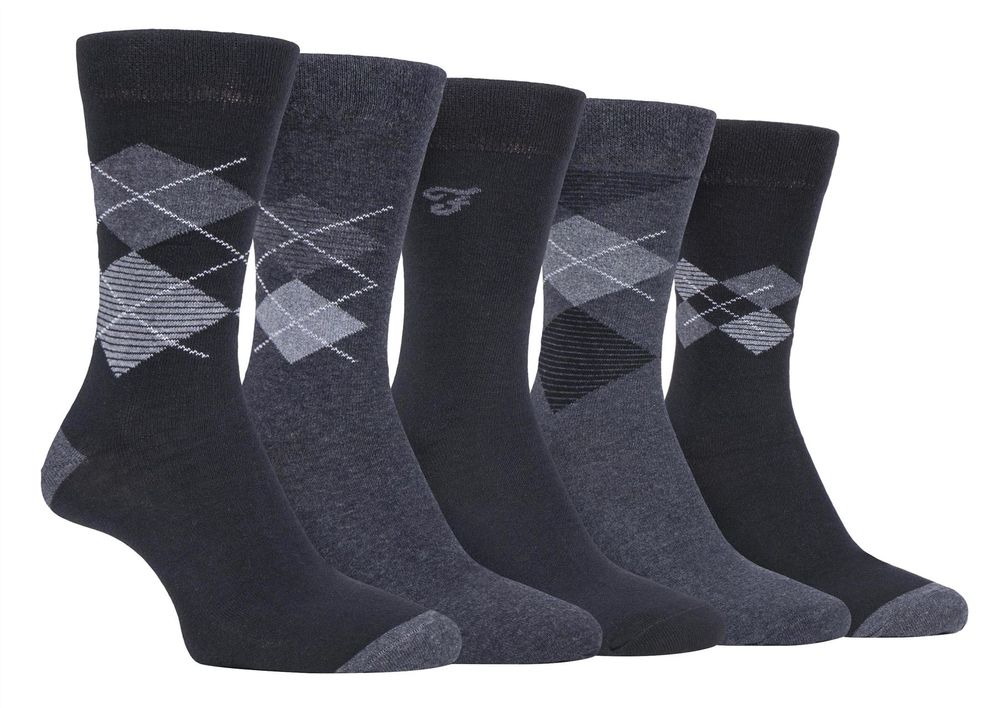5 Pack Farah Classic Patterned Socks - FCS270