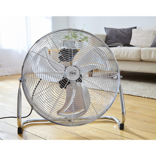 Neo High Velocity Chrome Metal Floor Freestanding Fan � 20 Inch