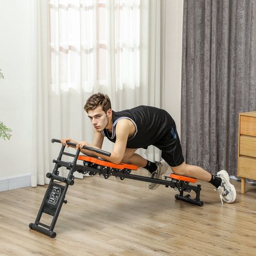 SPORTNOW Reformer Pilates Machine Flat or Incline Home Gym Equipment