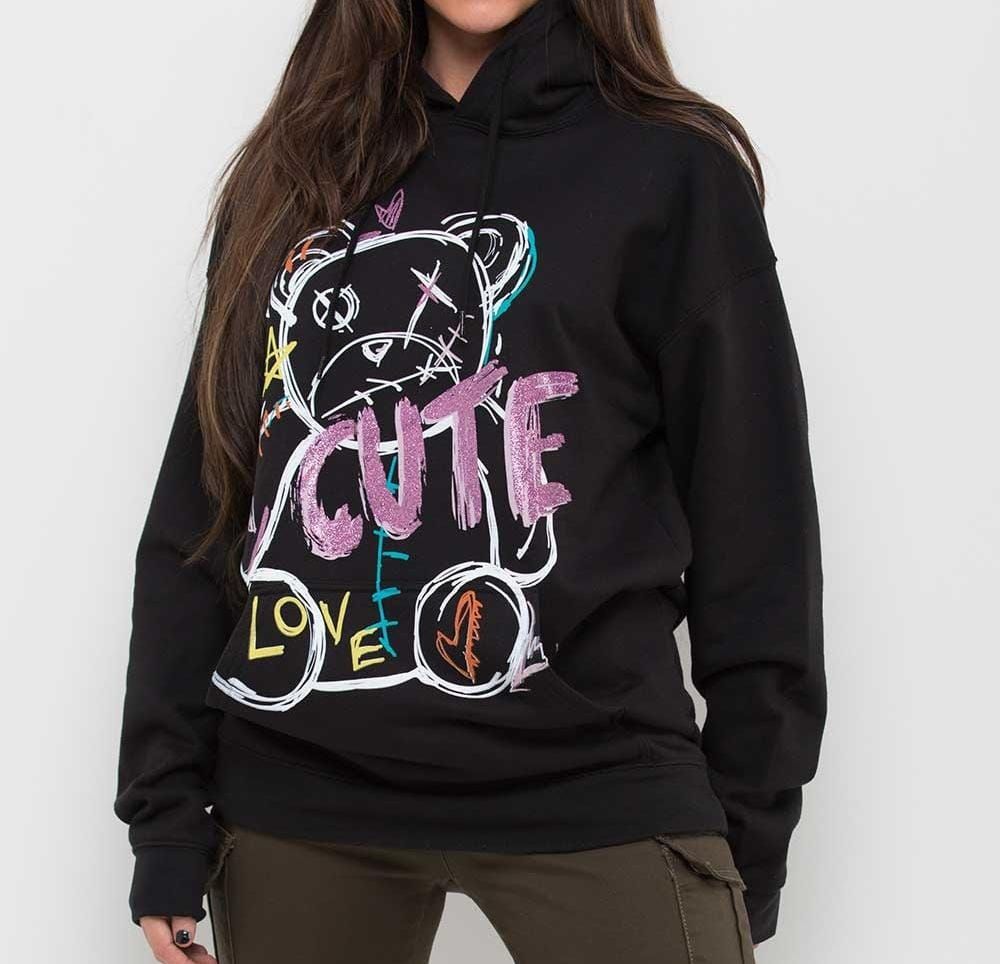 Ladies Oversized Hoodie With Cute Print