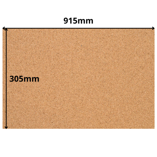 Cork Sheet - 915x305mm - 4mm - Décor and DIY - Pack of 2