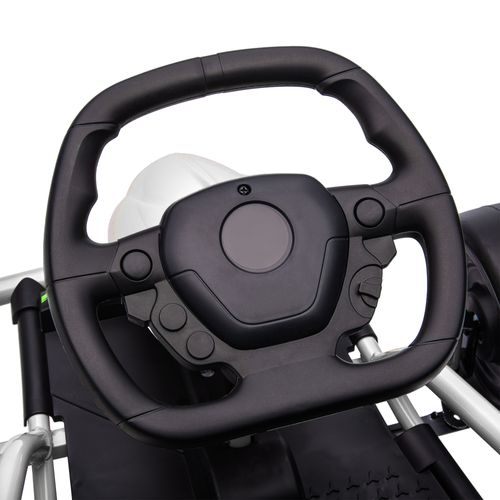 HOMCOM 24V Electric Go Kart for Kids with Music, Horn Honking, Slow Start