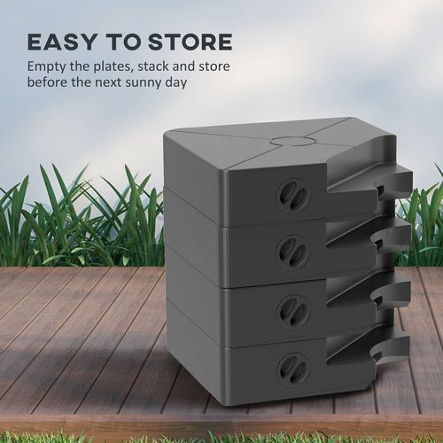Outsunny Umbrella Weights for Offset Parasols, 64kg Sand/55kg Water Filled