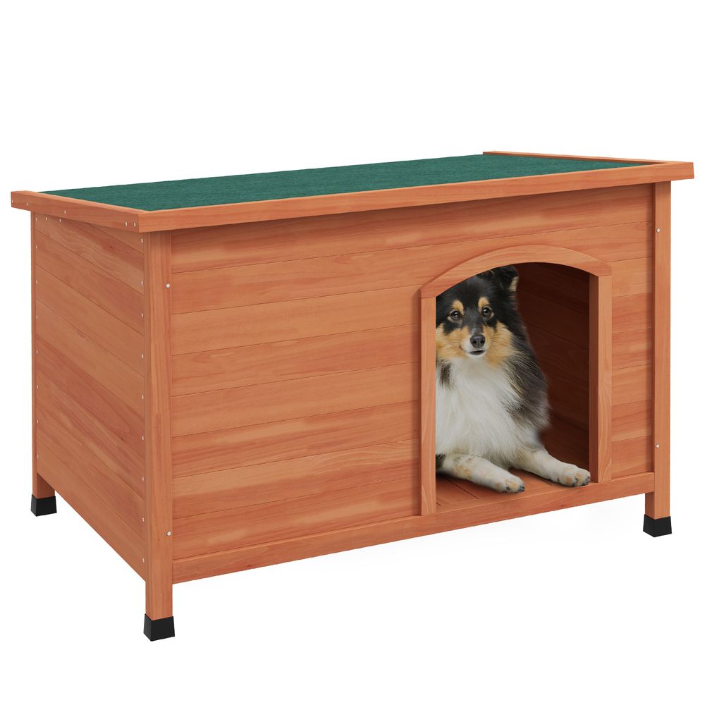 PawHut Wooden Dog Kennel with Removable Floor, Openable Roof