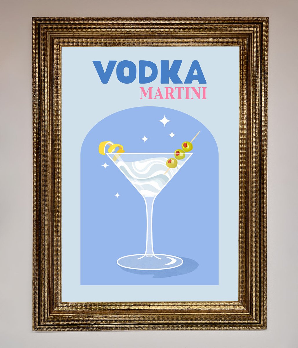 Vodka Martini Framed Wall Art - Zestio