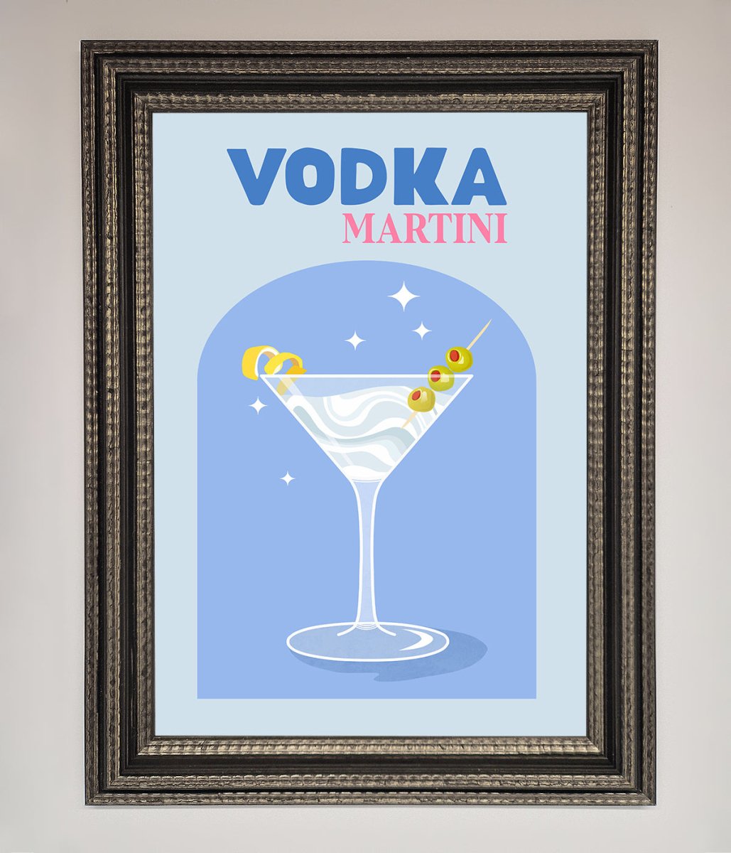 Vodka Martini Framed Wall Art - Zestio