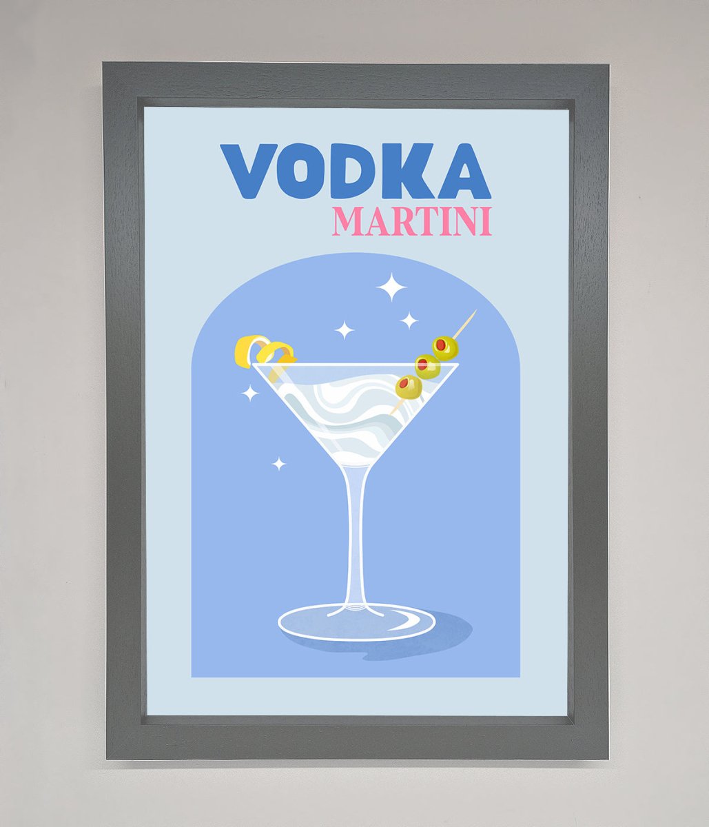 Vodka Martini Framed Wall Art - Zestio