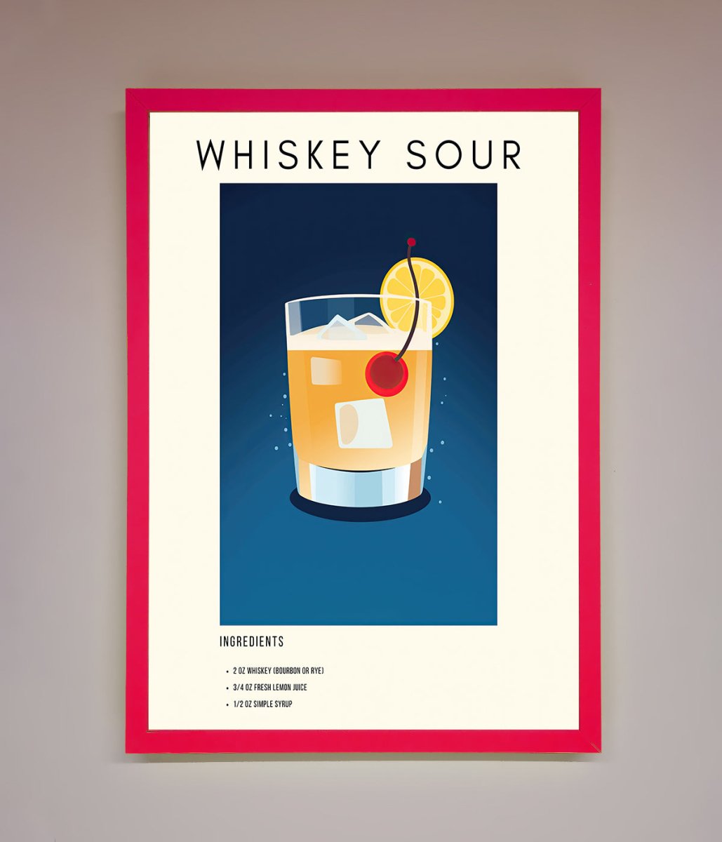 Whiskey Sour Framed Poster - Zestio
