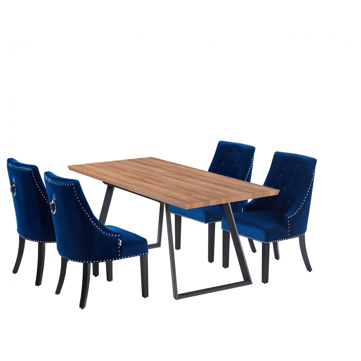 Windsor Toga Lux Dining Set | a Brown Table and Set of 4 Chairs - Zestio