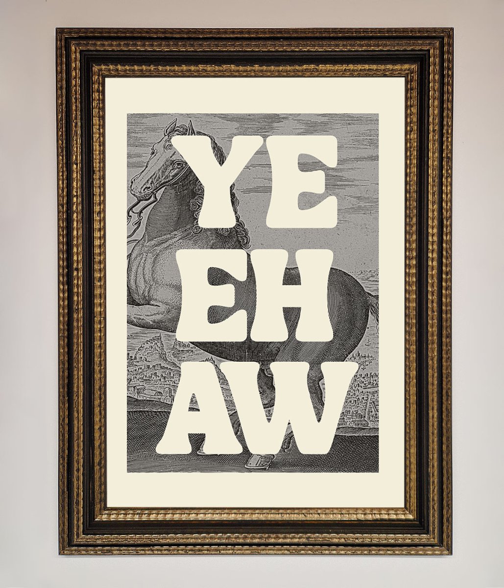 Yehaw Framed Poster - Zestio