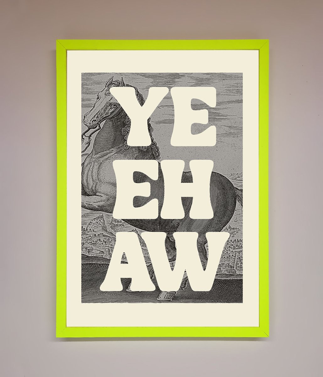 Yehaw Framed Poster - Zestio