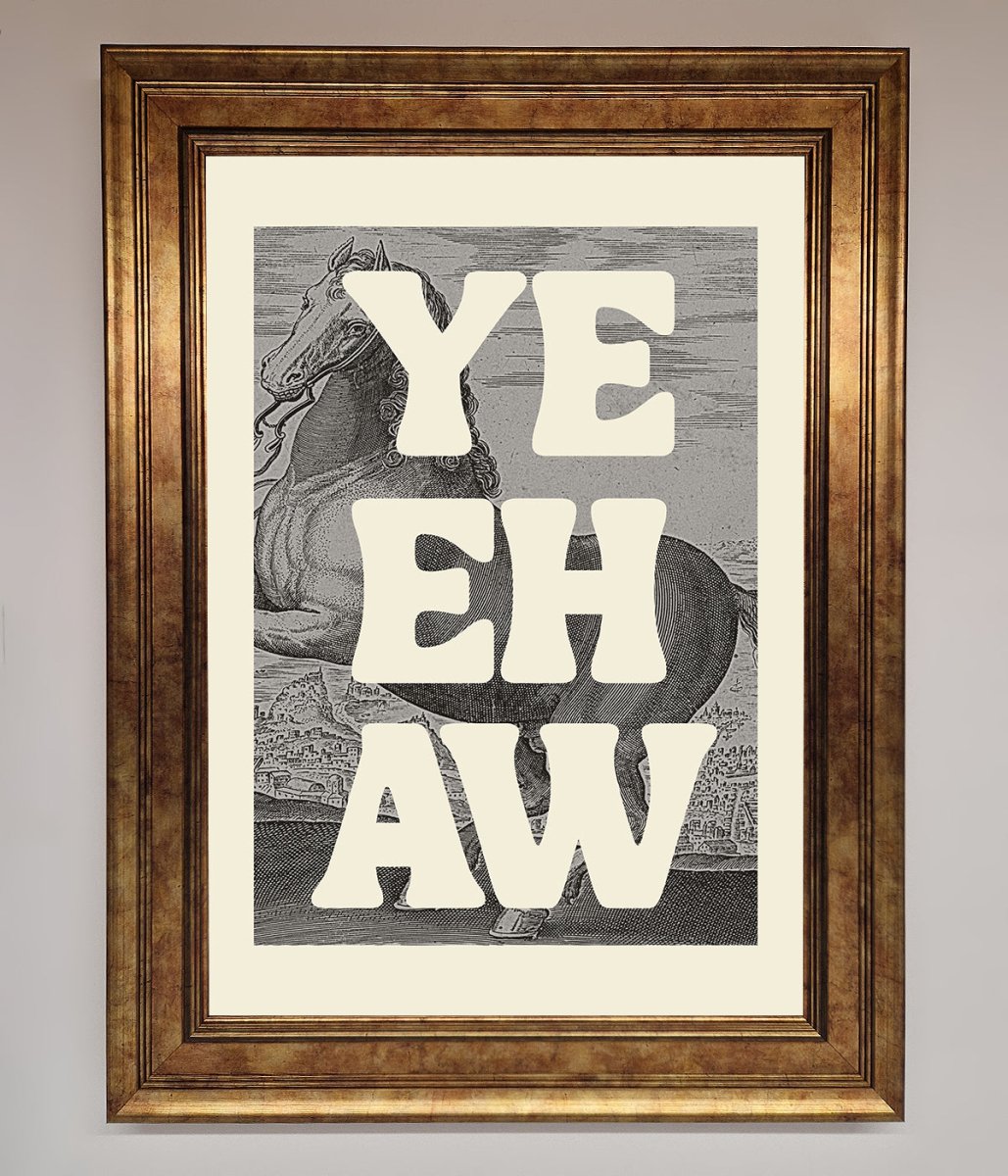 Yehaw Framed Poster - Zestio