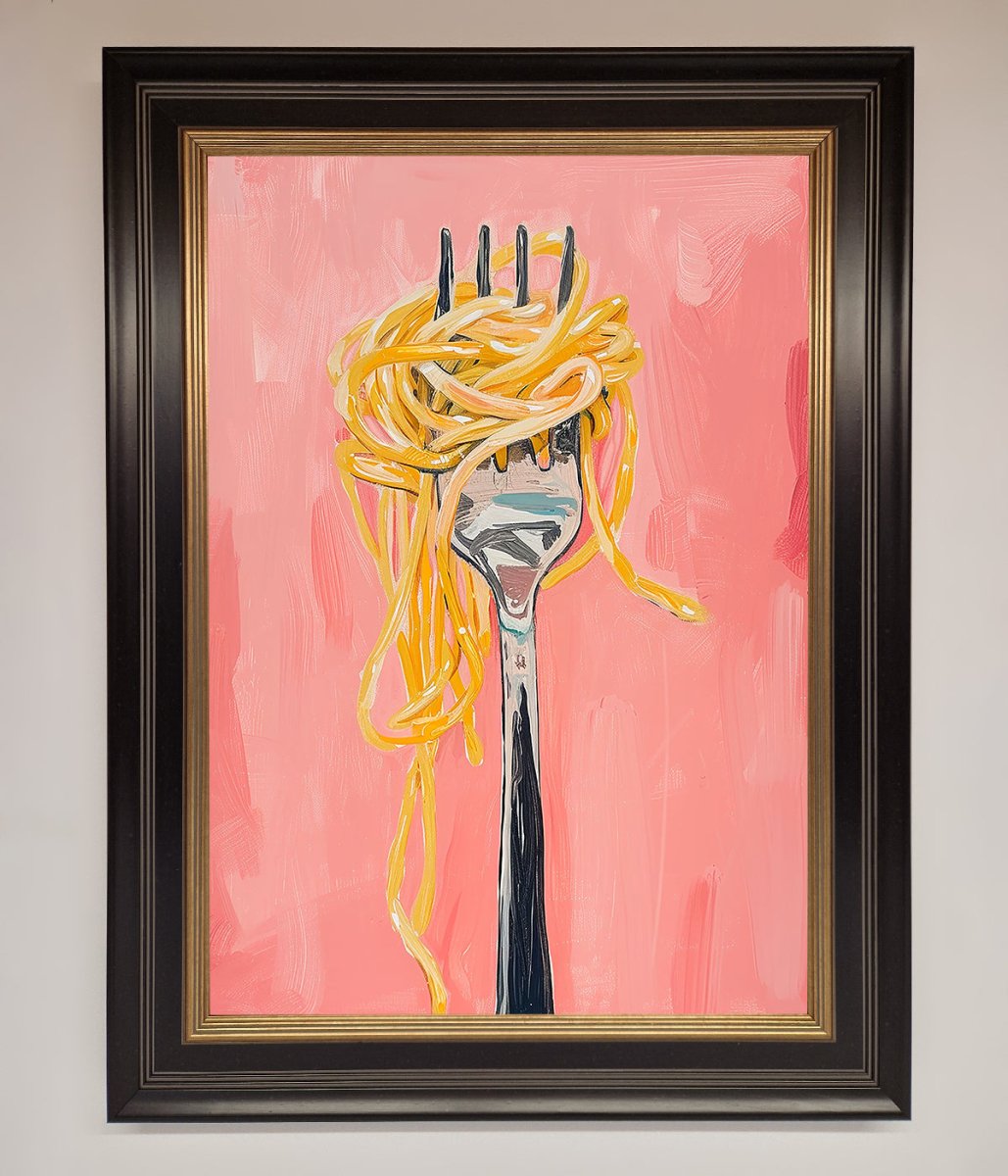 Yes To Spaghetti Framed Print - Zestio