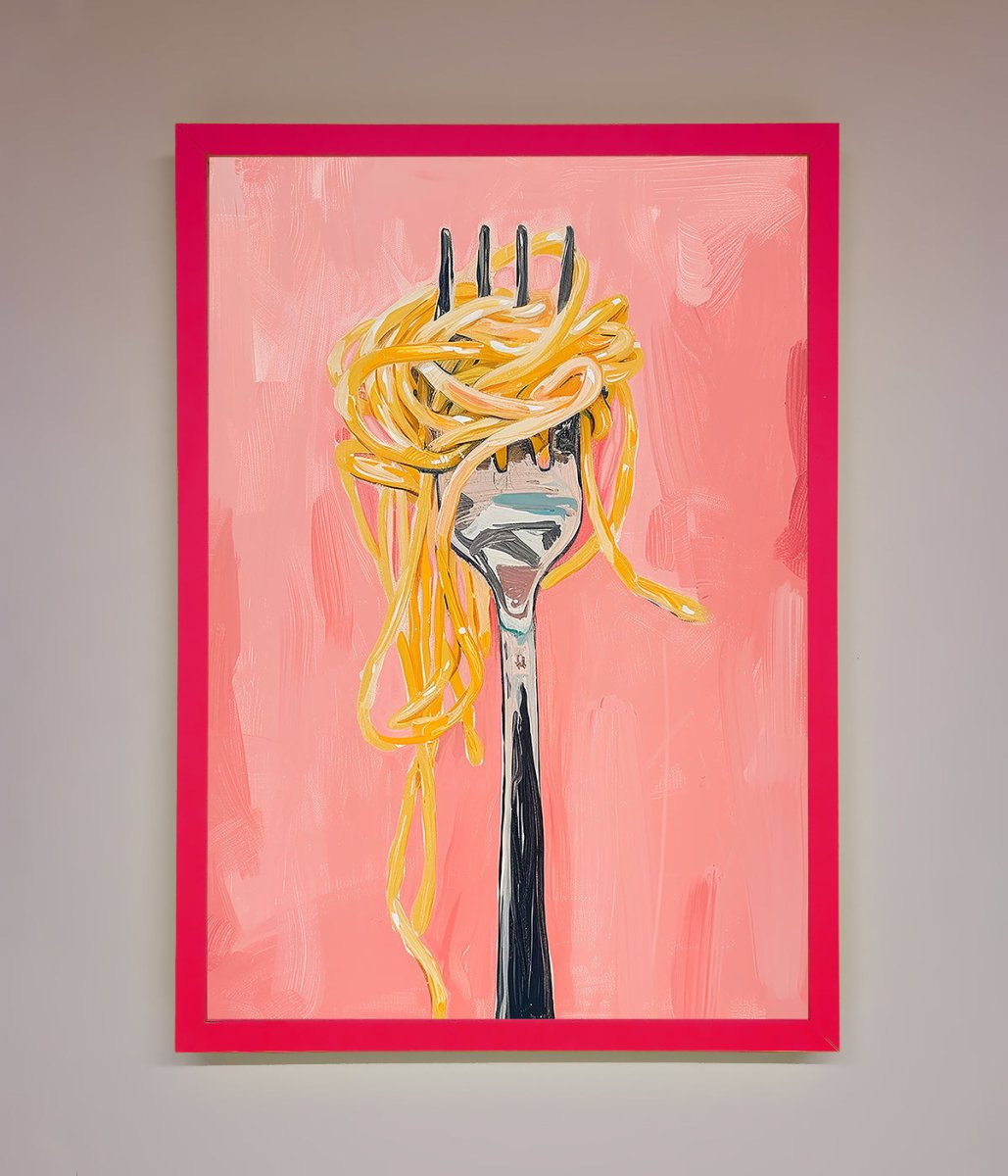Yes To Spaghetti Framed Print - Zestio