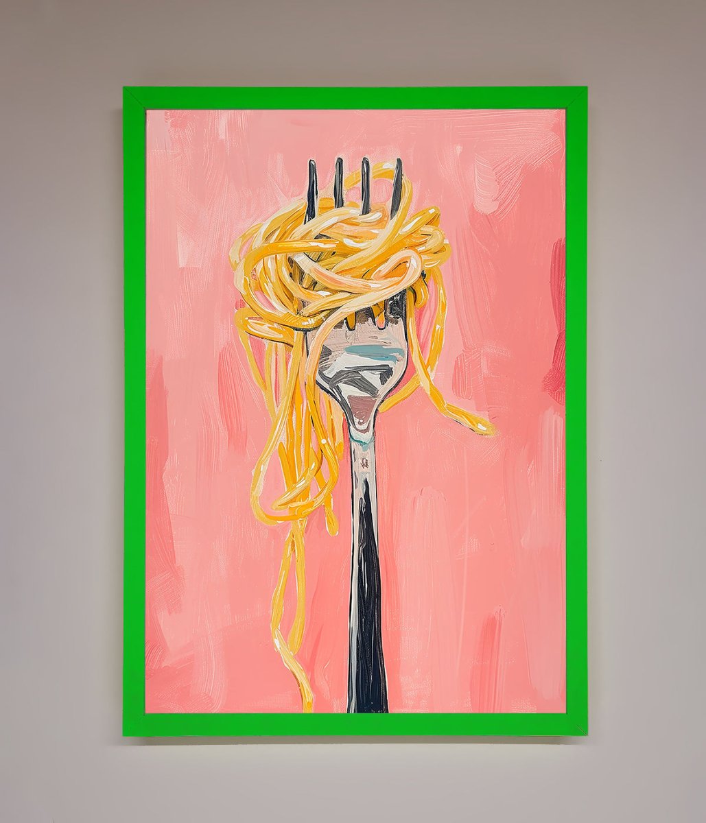 Yes To Spaghetti Framed Print - Zestio