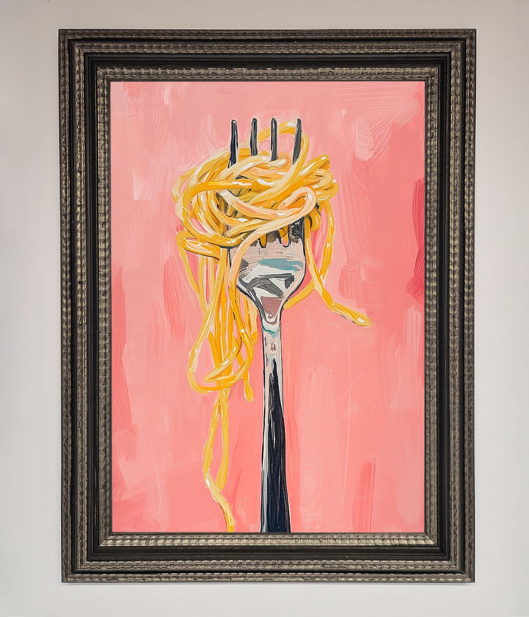 Yes To Spaghetti Framed Print - Zestio