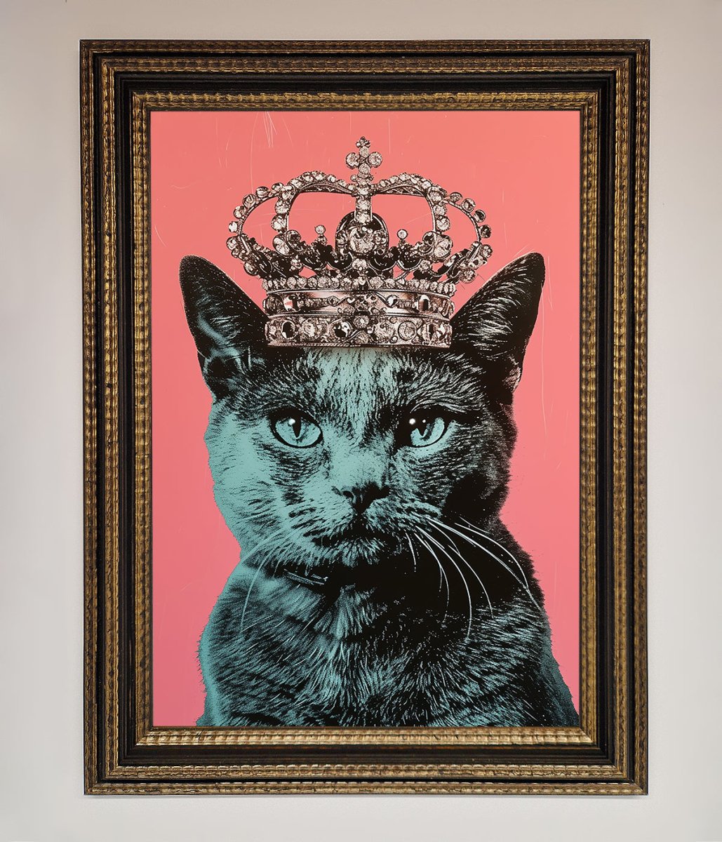 Your Majesty Cat Framed Print - Zestio