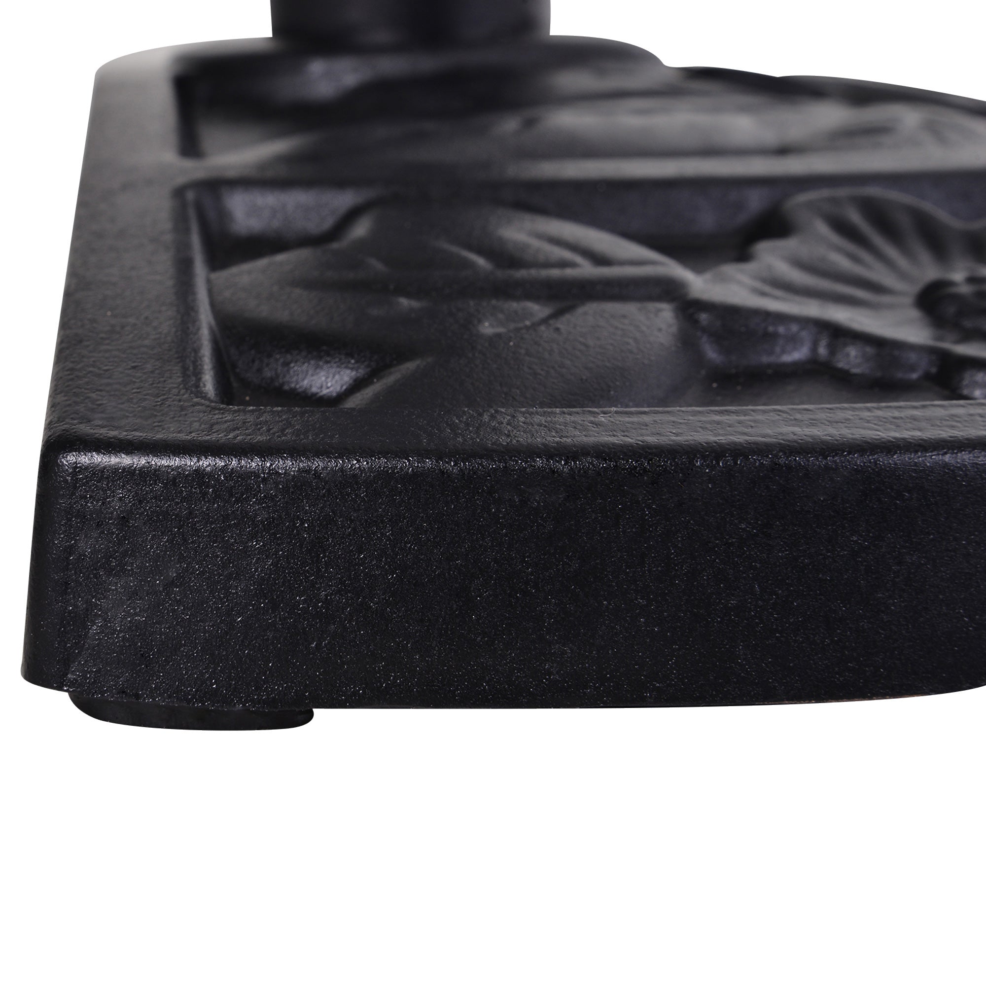 Outsunny 9kg Half Round Parasol Umbrella Base Resin Outdoor Garden Furniture