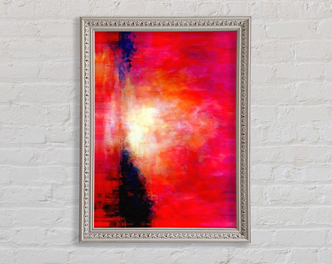 Abstract Pink River Framed Wall Art