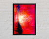 Abstract Pink River Framed Wall Art
