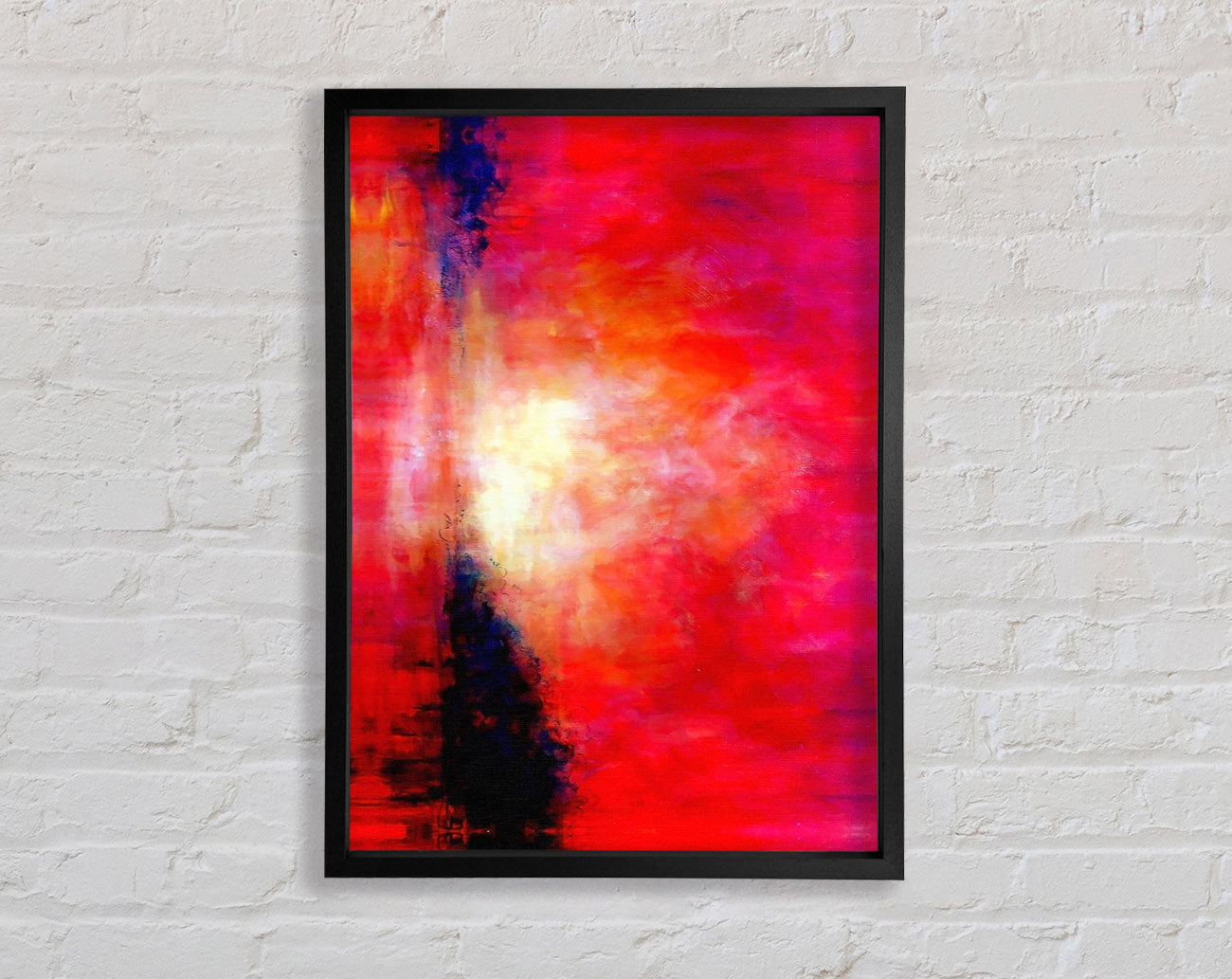 Abstract Pink River Framed Wall Art