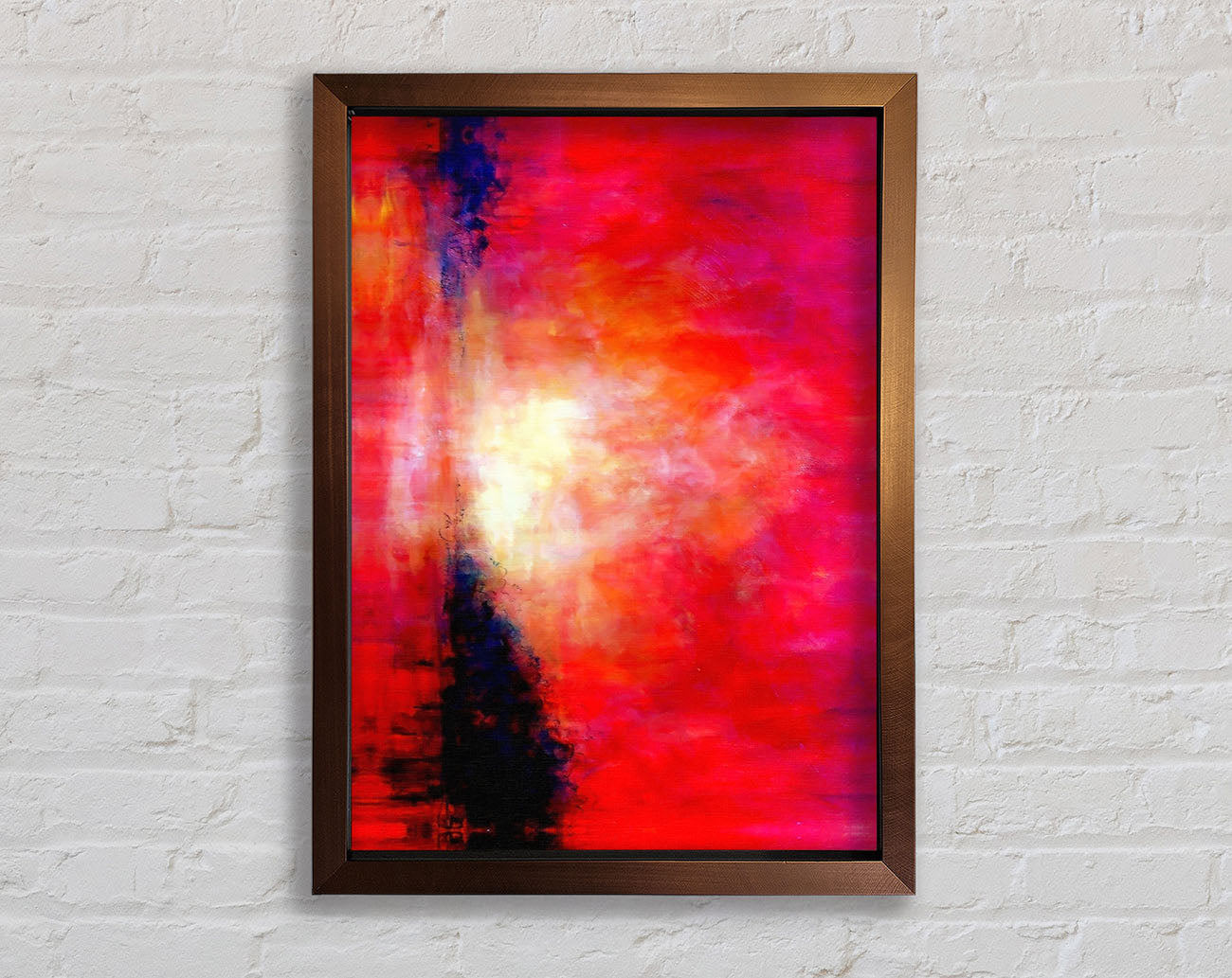 Abstract Pink River Framed Wall Art
