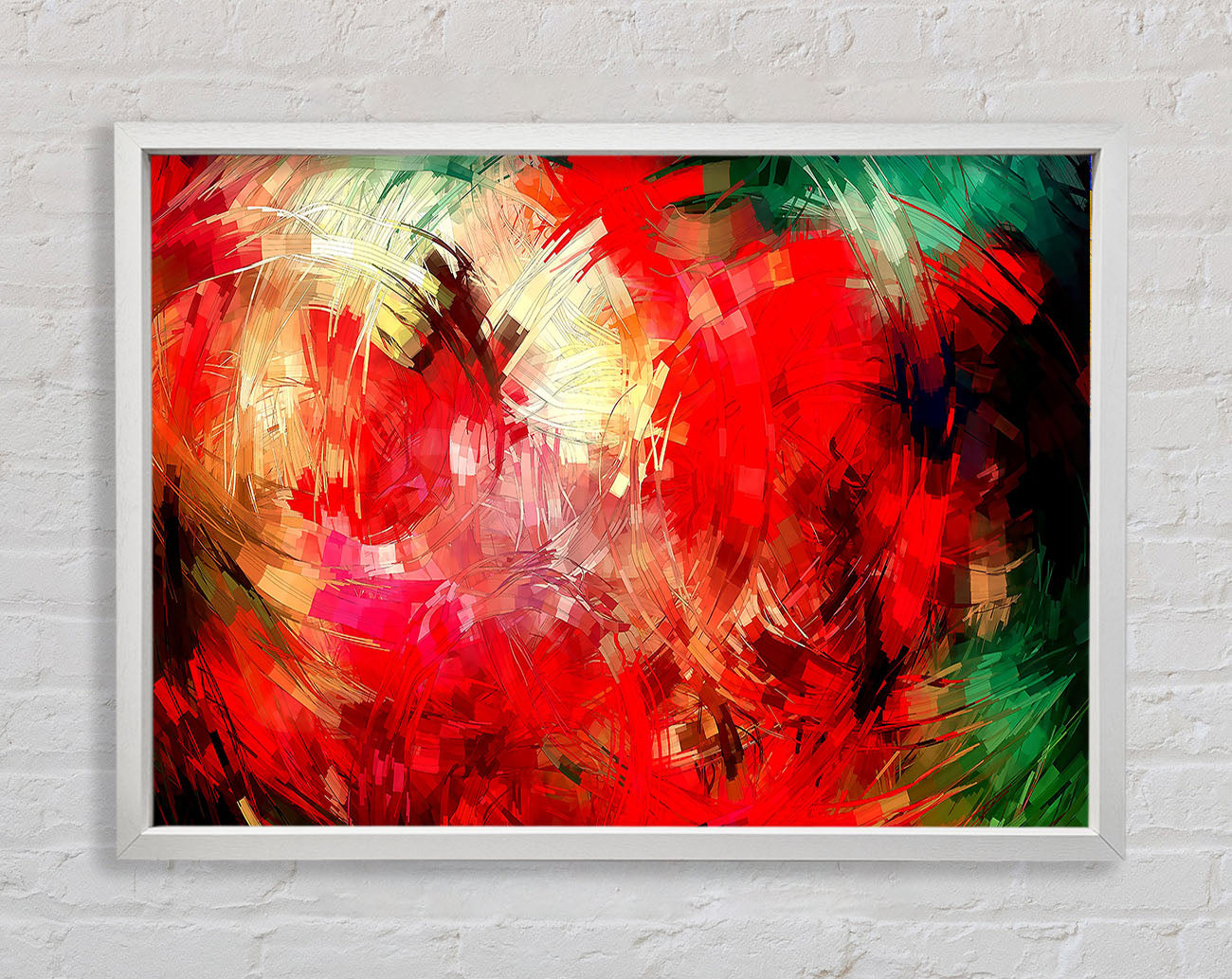 Abstract Swirl Design Framed Wall Art