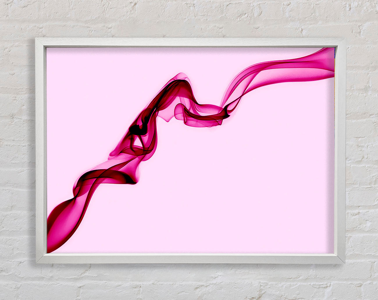 Baby Pink Silk Framed Wall Art