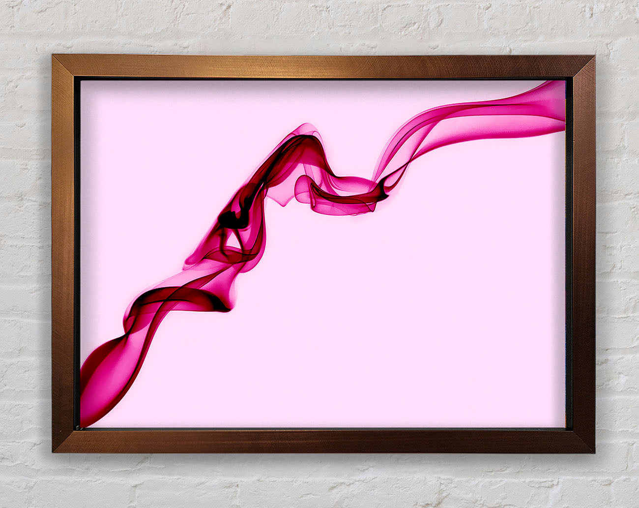Baby Pink Silk Framed Wall Art