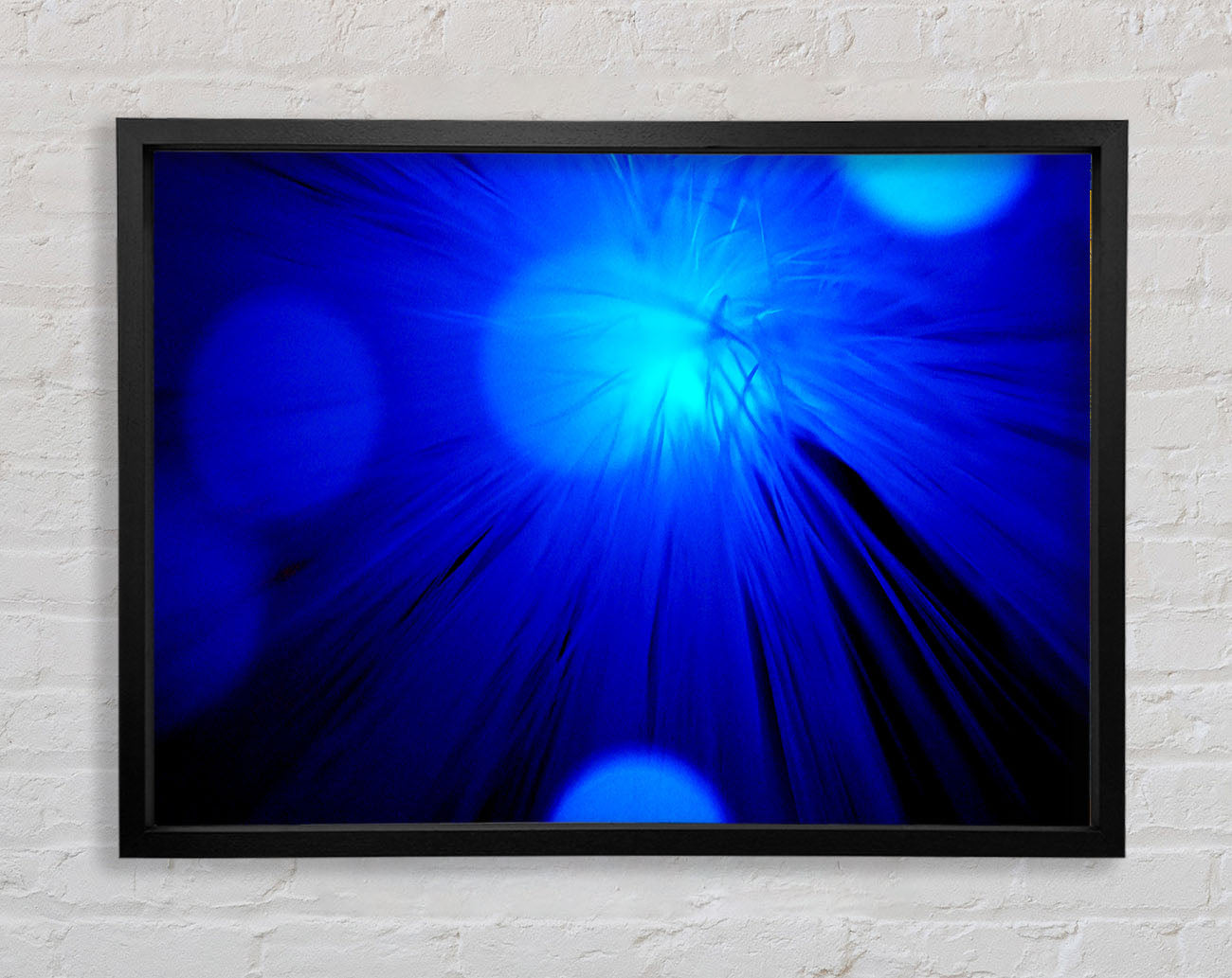 Blue Spot Lights Framed Wall Art