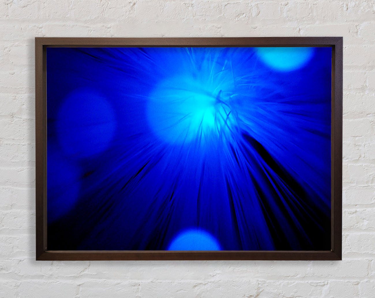Blue Spot Lights Framed Wall Art