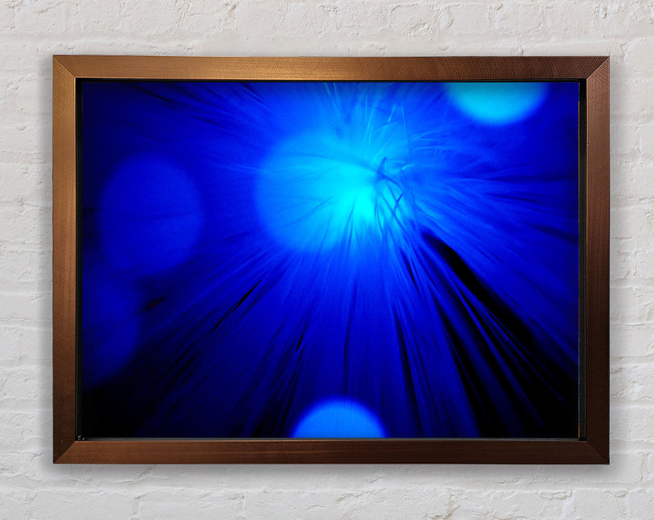Blue Spot Lights Framed Wall Art