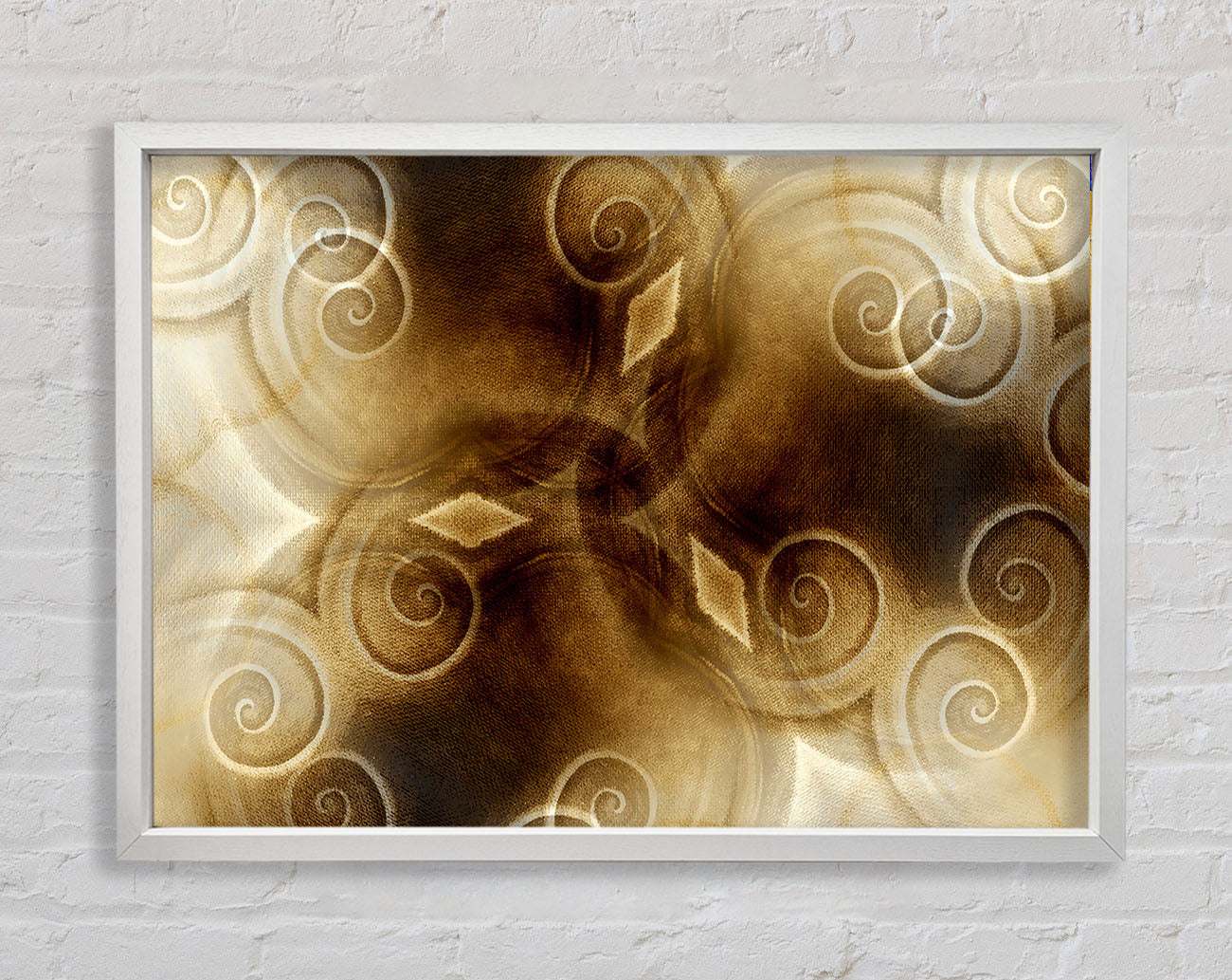 Caramel Swirls Framed Wall Art