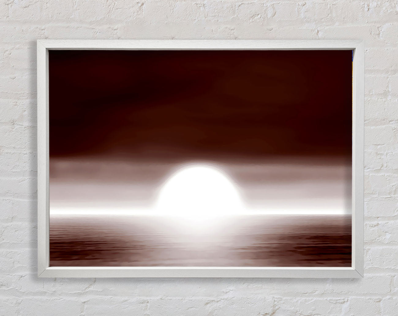 Chocolate Horizon Framed Wall Art